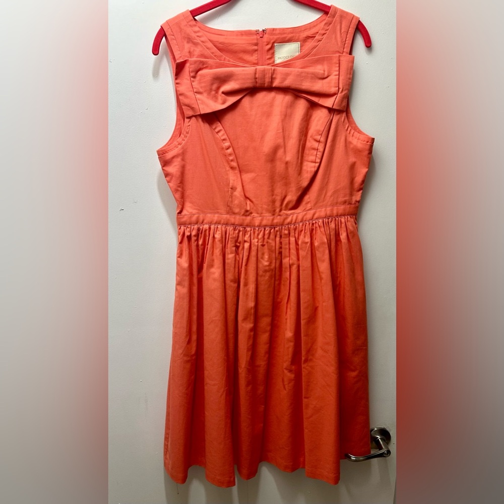 Mod Cloth size L orange knee length dress NWOT